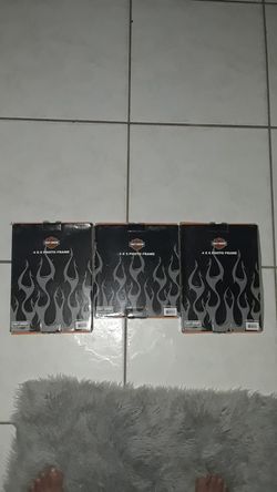 Three Harley-Davidson picture frames