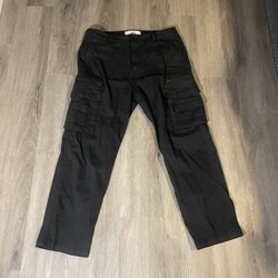 Y2K Black Hollister Loose Cargo Pants W34 L32 