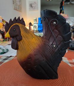 Rustic Wooden Rooster #6