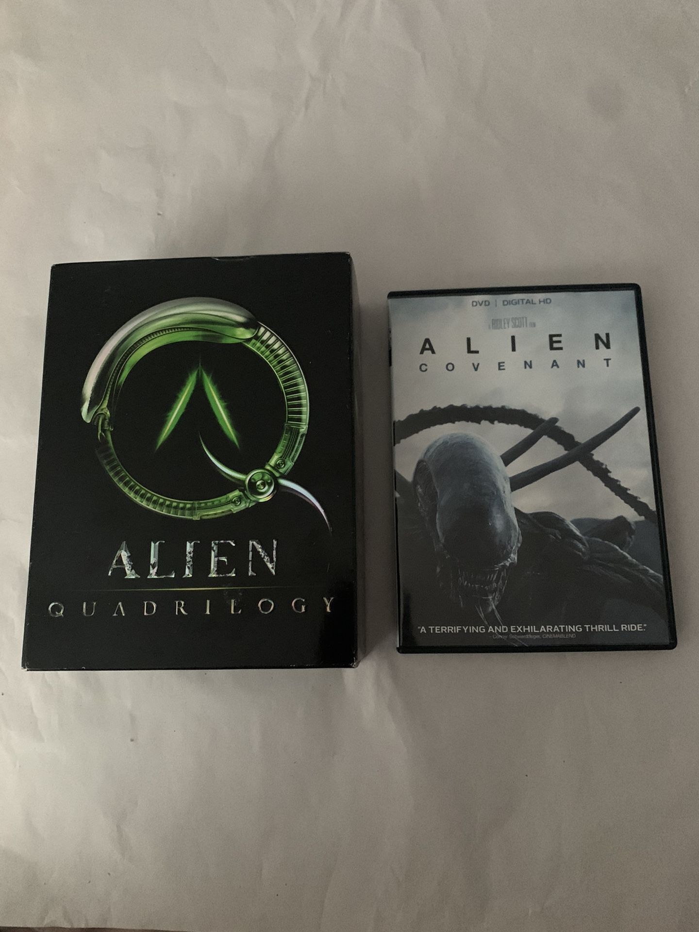 Alien Quadrilogy (9 disc) and Alien Covenant DVD Bundle
