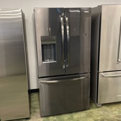 Frigidaire French Door Refrigerator Black Stainless Steel  FMR