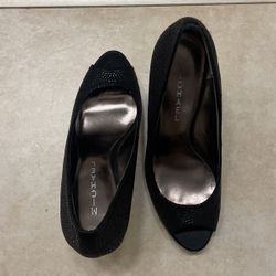 Michael Kors York Platform Open Toe Pumps Heels - Black size 8 