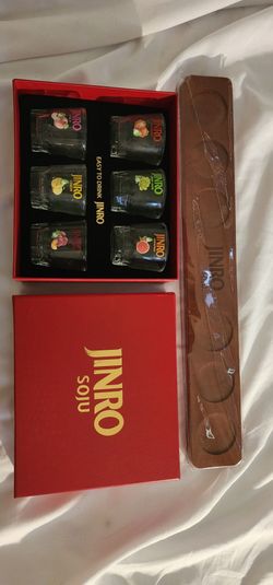 Jinro flight board and exclusive shot glass set