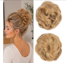 Messy bun hair extension