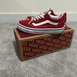Red Vans Size 13.5c