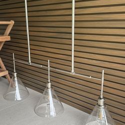 Pottery barn  3 Light Pendant Kitchen Island 