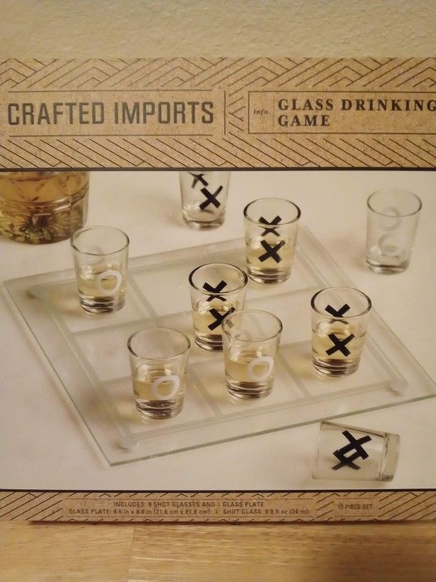 NEW~ CRAFTED IMPORTS ~ SHOT GLASS DRINKING GAME