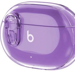 Beats Studio Bud/Buds Plus Case Cover Clear 2021/2023 Lock Clip with Clean Kit, GARTOO Protective Case and Clean Pen Compatible with Beat Studio Bud +