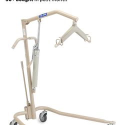 Invacare Lightweight Hydraulic Patient Lift, White, 450 lb. Weight Capacity, 9805P, Beige