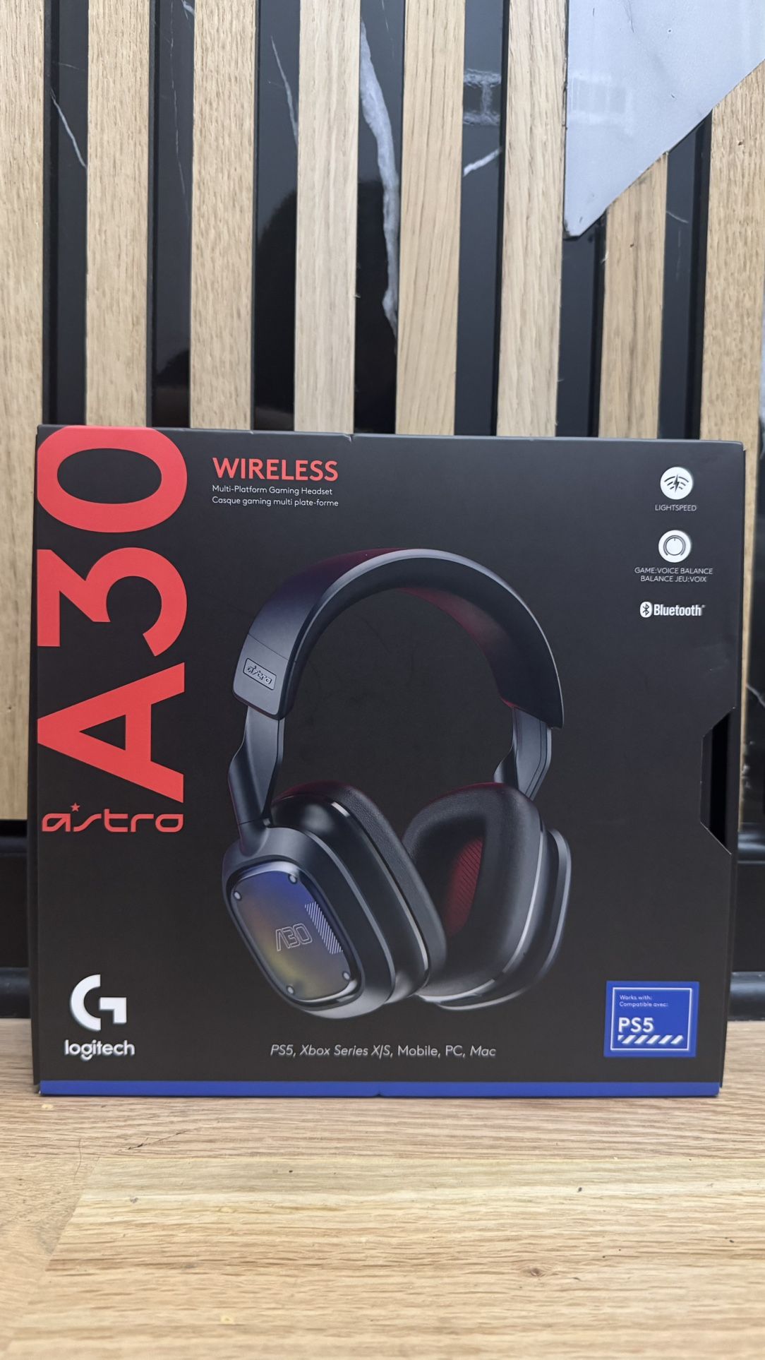 NEW Logitech G Astro A30 Lightspeed Gaming Headset for PlayStation 4/5 - Blue
