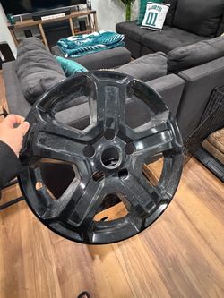 Black 5-Spoke Wheel Hubcap Cover for Jeep wrangler