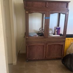 Custom Made Oak Bird Cage