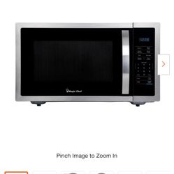 Magic Chef 1.6 cu. ft. Countertop Microwave in Stainless steel with Gray Cavity