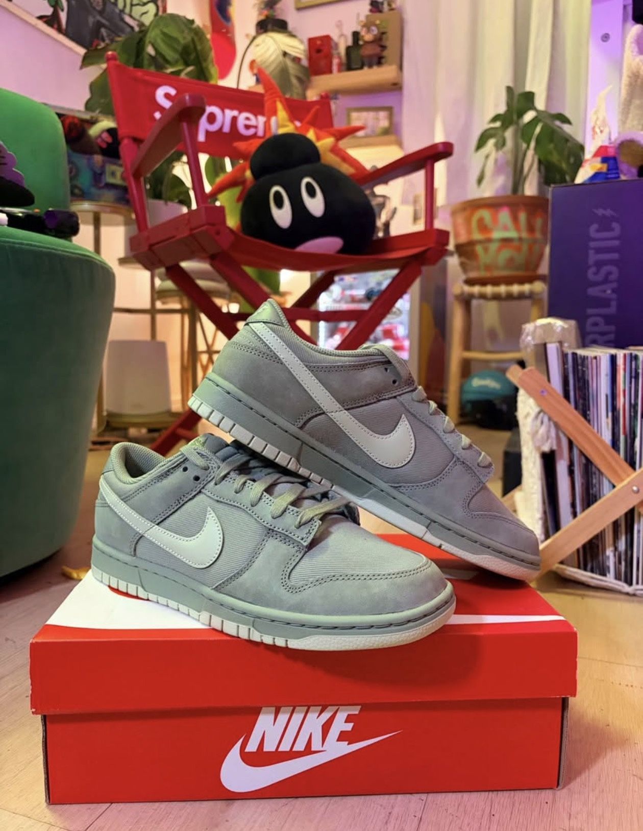 Authentic Nike dunk low premium oil green olive aura. Size 8.5 US M. $189.99obo