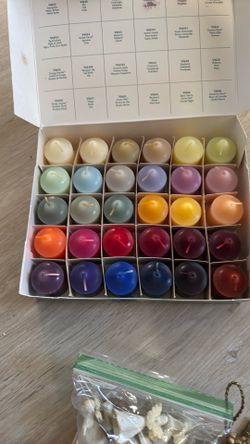 Box of scented candles