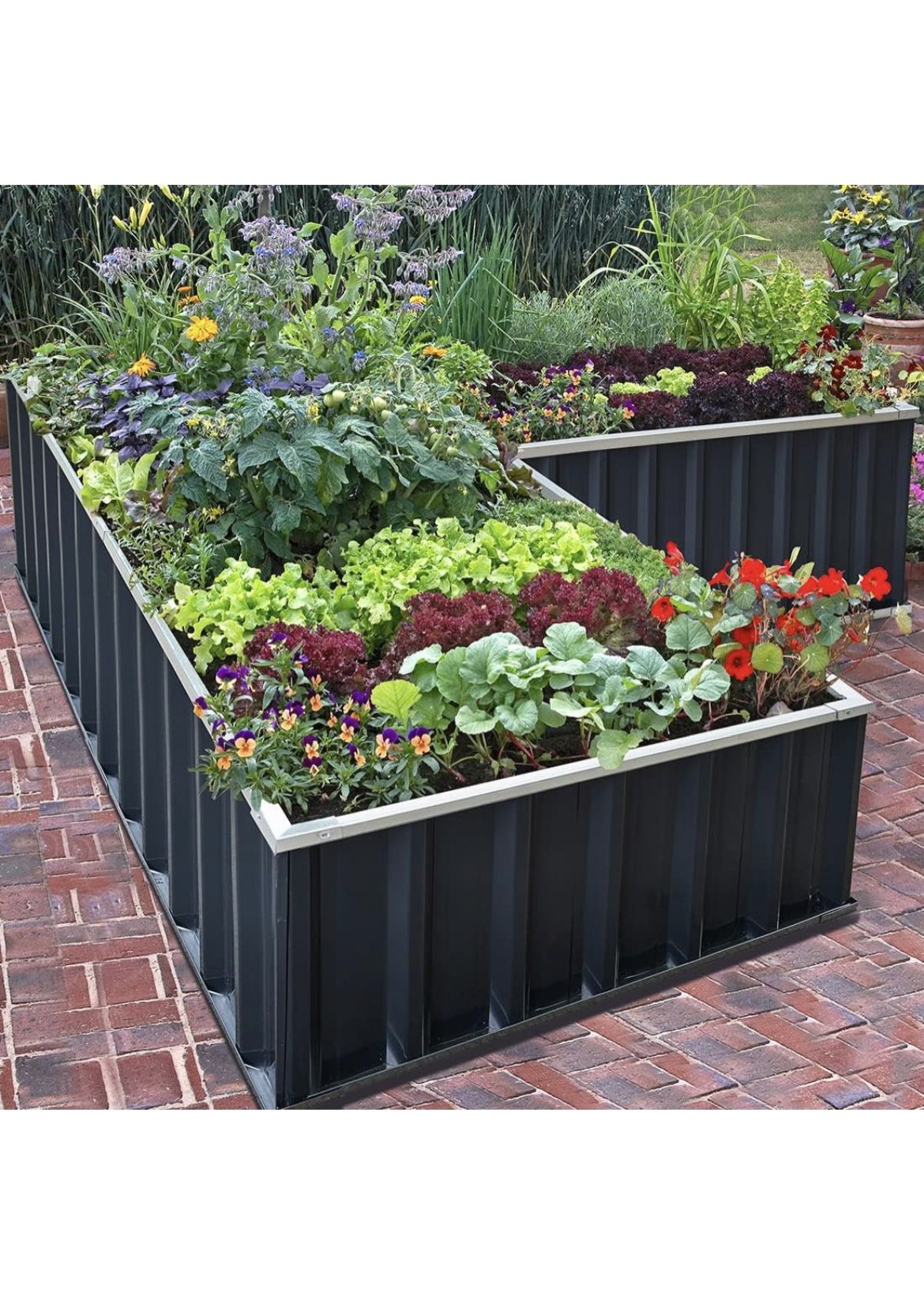 KING BIRD Raised Garden Bed 101" x 36" x 12" 4 Installation Methods for