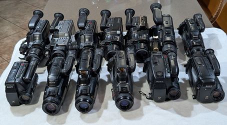 Lot of 13 Vintage Sony Camcorders