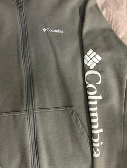 Columbia Grey/Green zip up hoodie #outdoor