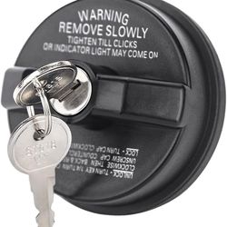 Locking Gas Cap W/2 Keys, Lock Fuel Cap Compatible With Chevy Honda Nissan Acura Mazda Cadillac GMC Vehicle 4Runner FJ Cruiser Silverado Camaro And Mo