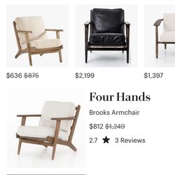 2 Brooks lounge Chairs