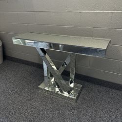 High-End Double-Sided Mirrored Console Table