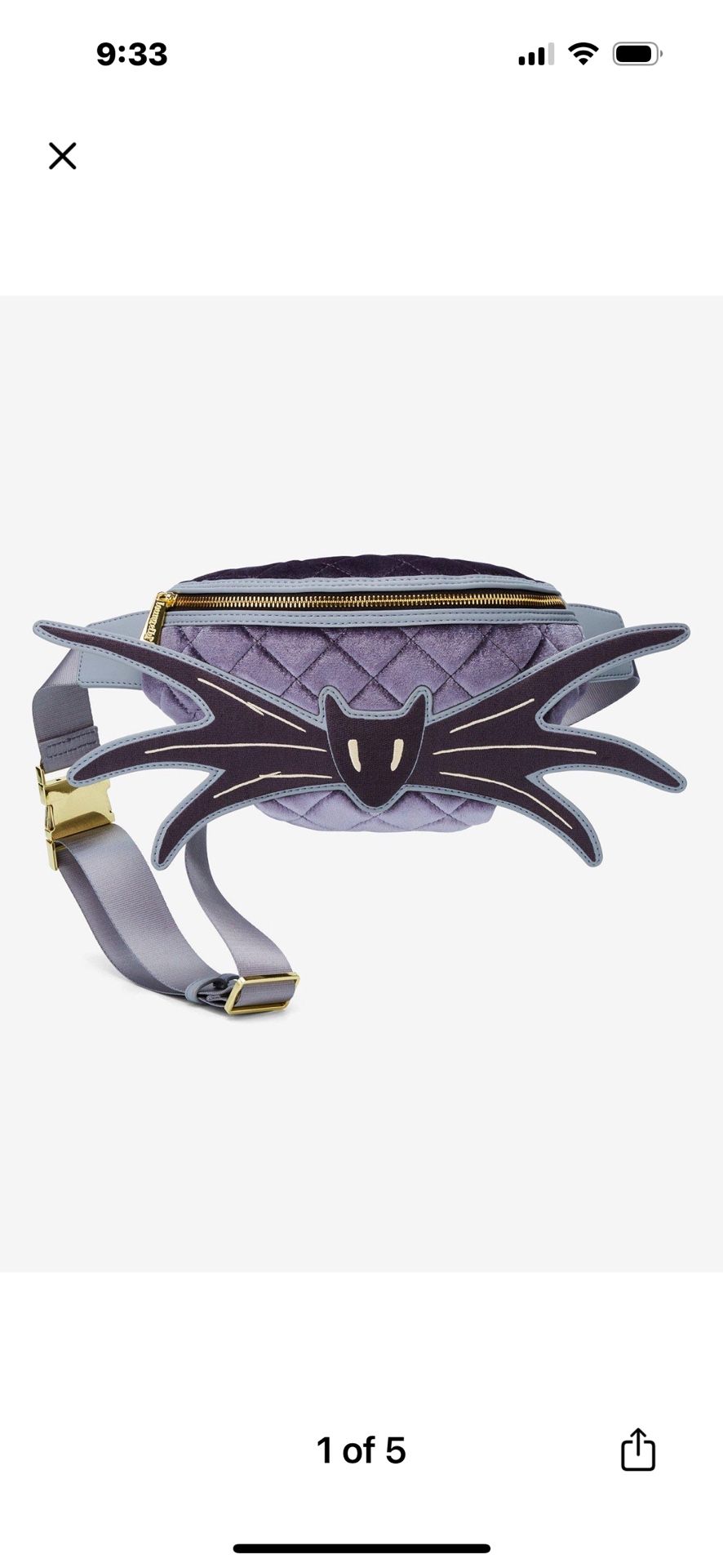 Loungefly Nightmare Before Christmas Bow Tie Bag (Price Is Firm)