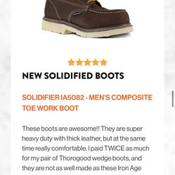 Iron Age Work Boots 12w