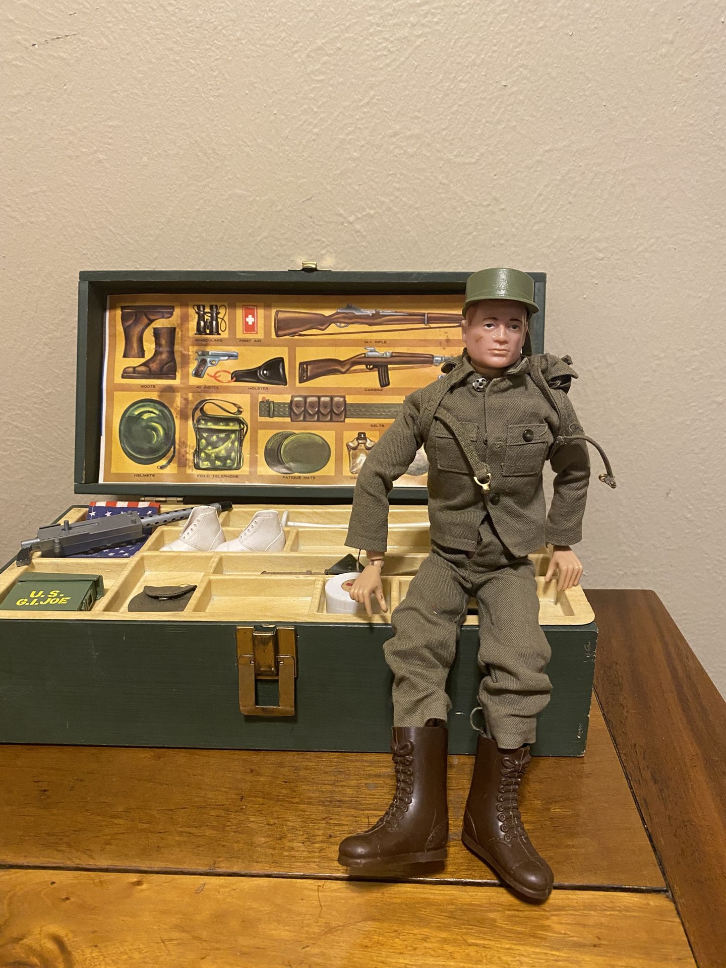 1964 GiJoe W/ Footlocker & Accessories