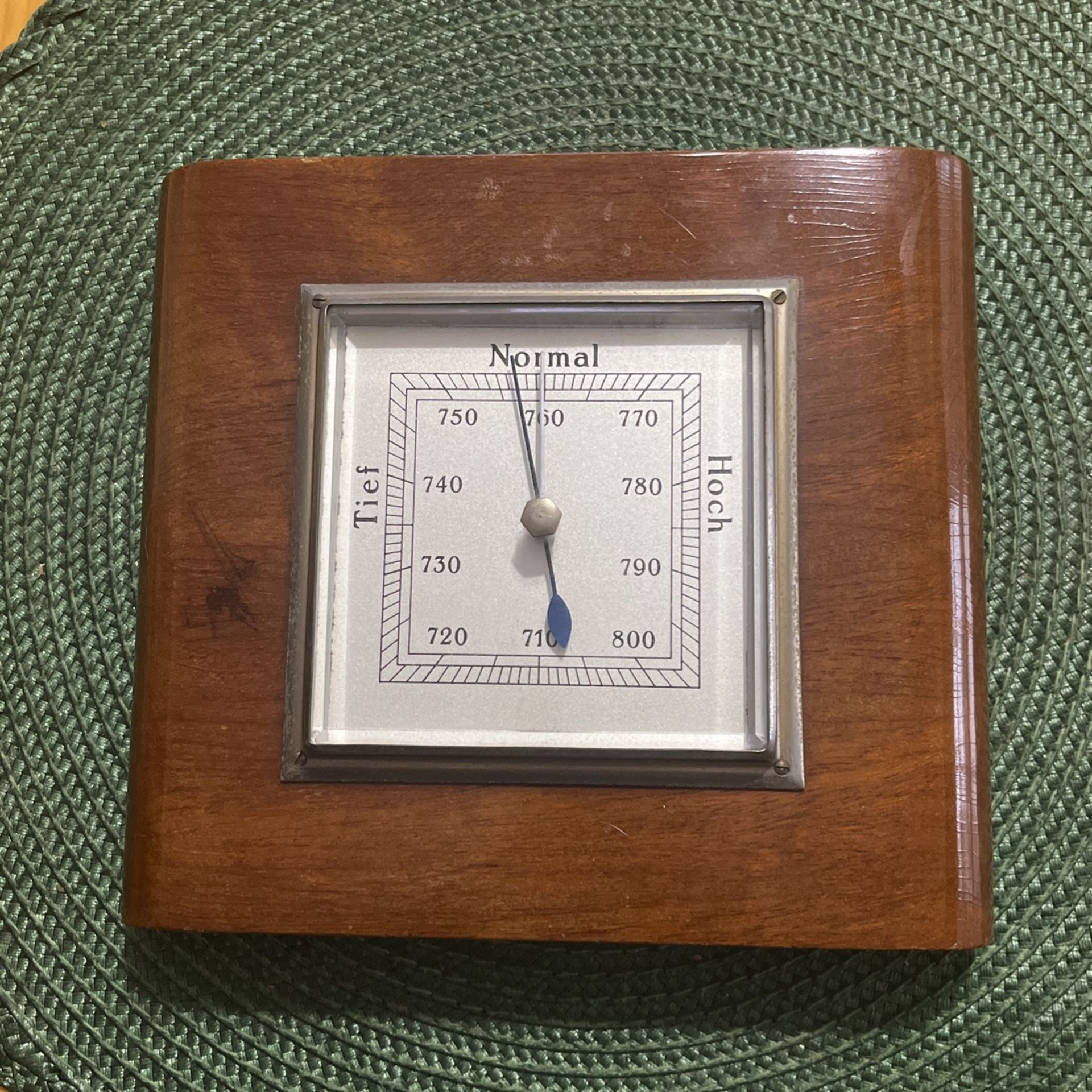 Old Time Oak Mounted Barometer