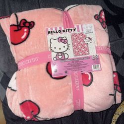 Hello Kitty cherry blanket