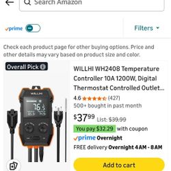 WH2408 Temperature Controller