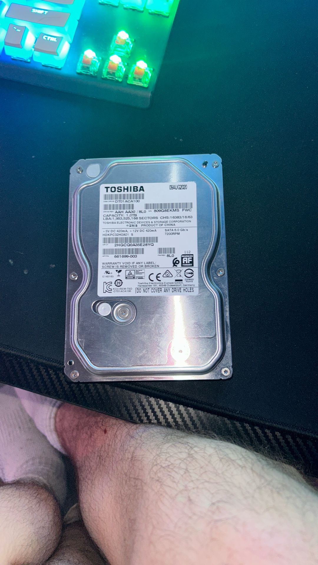 Toshiba DT01ACA100 1TB 7.2K 32MB Cache SATA 6Gb/s 3.5" HDD (Dell OEM)