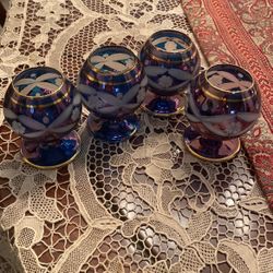 Antique Glasses Navy Blue 