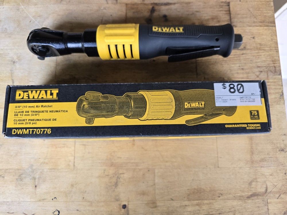 DEWALT 3/8" PNEUMATIC AIR RATCHET.