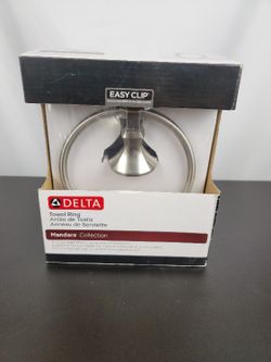 Mandara Towel Ring in Brushed Nickel by Delta