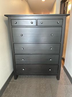 Tall IKEA Dresser Black Hemnes