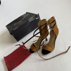 Dance and Sway Brown Suede Heels – Latin/Ballroom Dance Shoes – Size: US 5.5 / EU 35.5