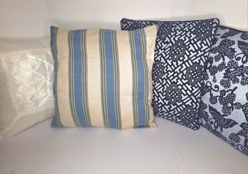 Collection of Modern Farmhouse/Coastal Decor Pillows - Four (4)