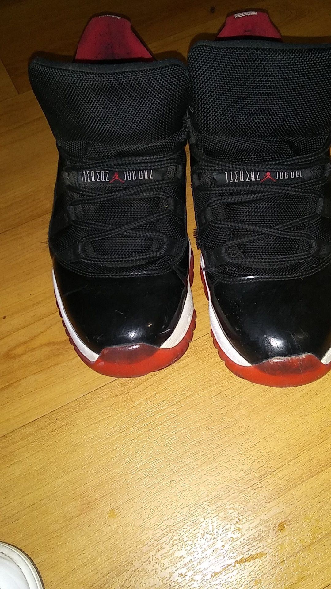 Black, Red, and White Jordans