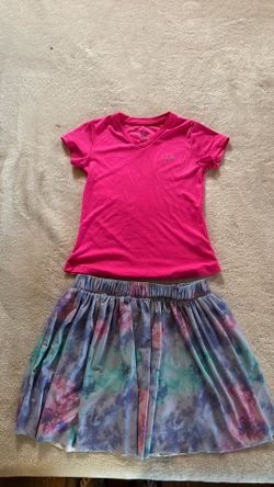 Girls T Shirt And Skirt Size On Picture