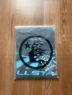 Hellstar Sports Core Logo T-Shirt 'Black/Aqua Blue'