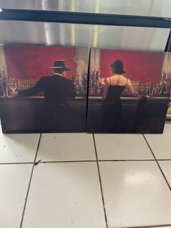 Two matching paintings