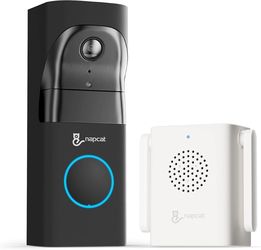 5MP Wired/Battery Video Doorbell, PIR+Human Detection, Two-way Audio