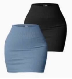 2 pack OQQ mini skirts