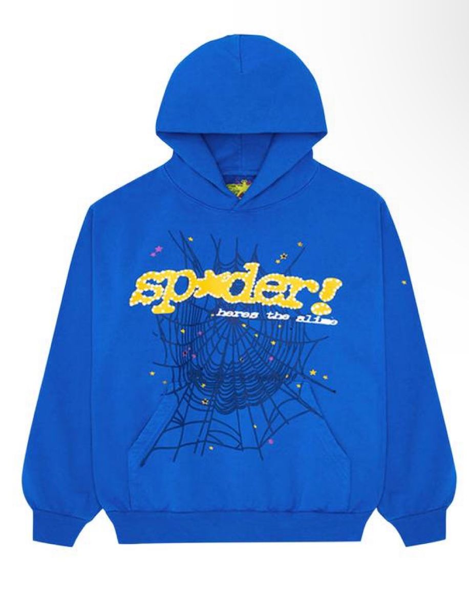 Navy Blue Sp5der Hoodie