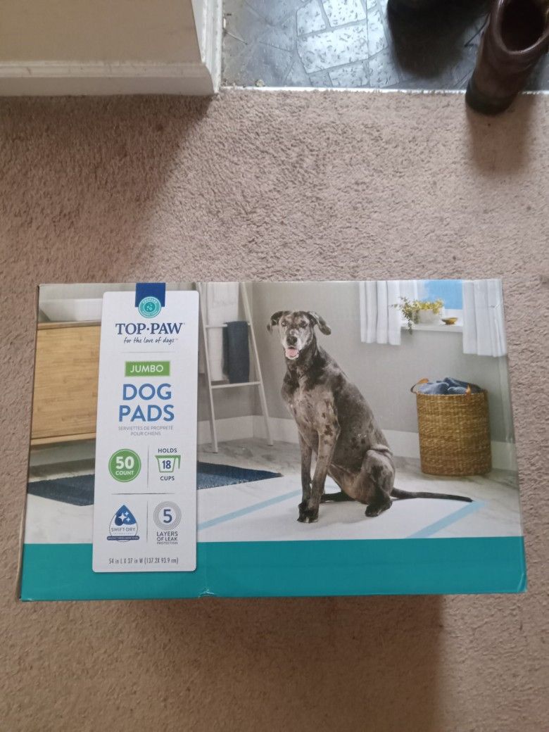 TOP PAW JUMBO DOG PADS (50) COUNT