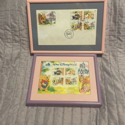 Winnie The Pooh Framed Stamps