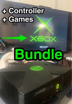 Microsoft XBOX BUNDLE • Original 1st Generation Classic • Like New games + More