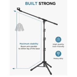 Microphone Tripod Stand Mic Karaoke Dj 