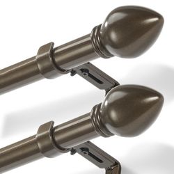 Curtain Rods for Windows 16 to 150 inches, Set Of2) X(165)